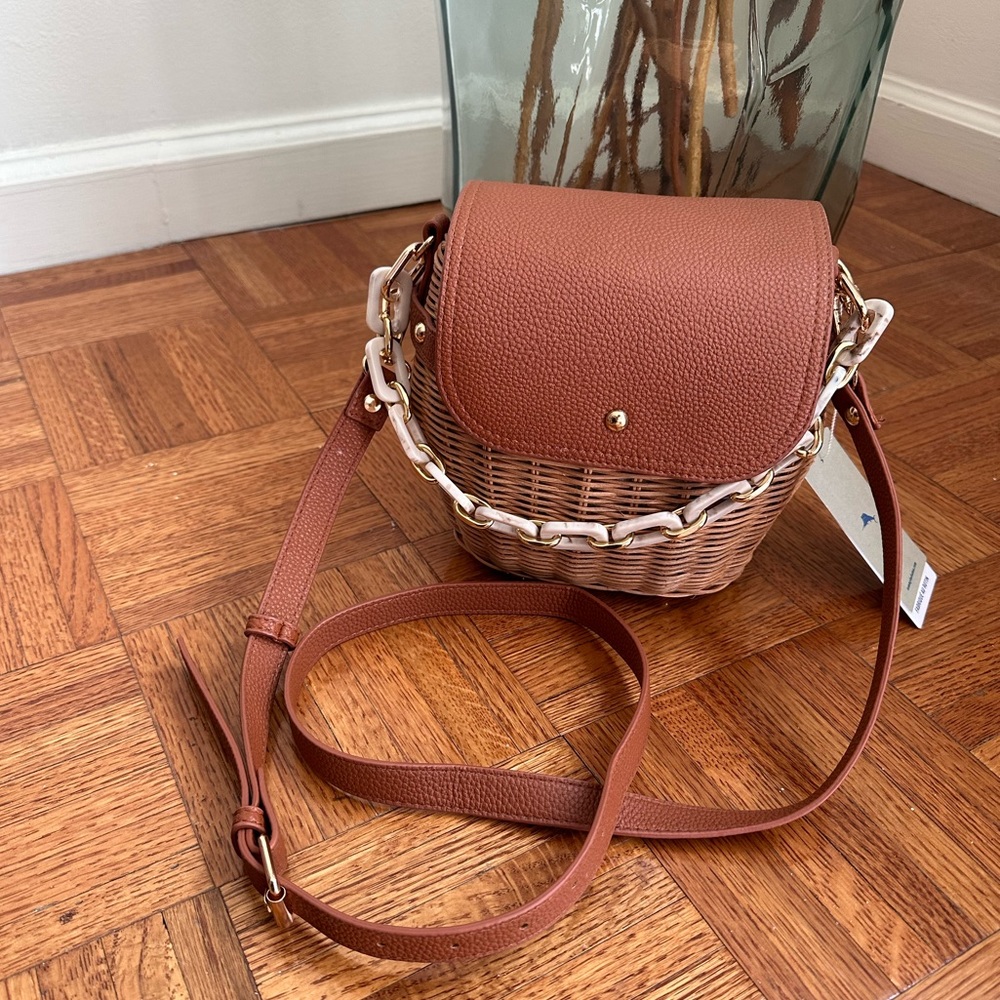 Tommy Bahama raffia purse